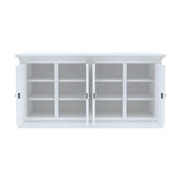 Banc Solid White Mahogany Wood Large Sideboard Cabinet